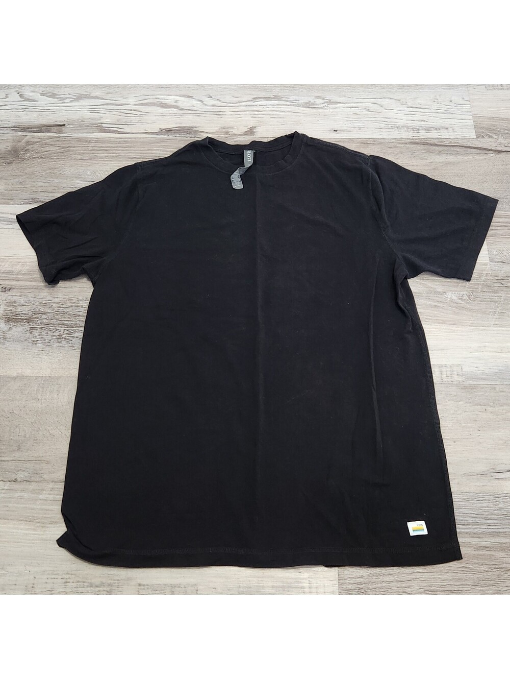 Mens Vuori T Shirt Black Short Sleeve Large Soft